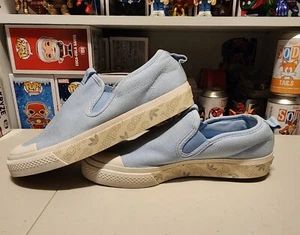 Adidas Originals Nizza Slip On Sneakers Womens 6.5 Sky Blue Canvas Low Top - Picture 1 of 9