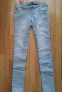 WOMEN FLEECE LINED JEANS LOW RISE SKINNY-SIZE-8 & 10 - Picture 1 of 3