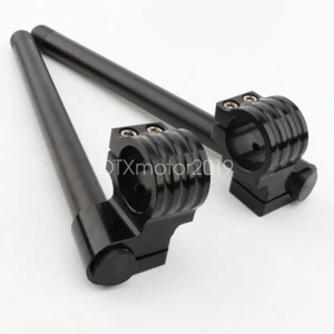 37mm 1" Riser Clip-On Handlebars for Kawasaki Ninja 500 500R EX500D 1994-2009 08 - Picture 1 of 4