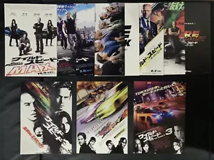 Fast & Furious All Movie Set Theater Flyers (11 Films) W/ F&F File Folder - Picture 1 of 21