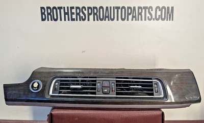 2009-2015 Bmw 750i Center Dash AC Vents Start Button Trim Bezel 6102C DG1 - Image 1 of 4