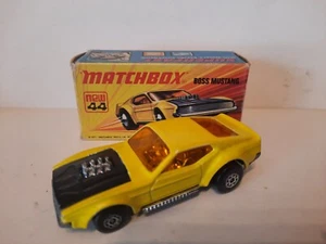 Matchbox Superfast #44 Boss Mustnag yellow - Imagen 1 de 5