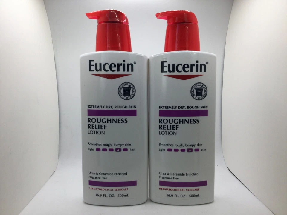 Eucerin Loción Corporal Alivio de la Rugosidad, 16.9 OZ, Sin Perfume, ¡Paquete de 2! Foto 1 de 1