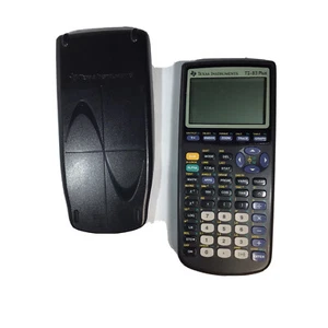 Texas Instruments TI-83 Plus Graphing Calculator With Cover PARTS & REPAIR Read - Picture 1 of 3