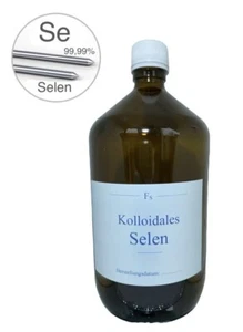 Kolloidales Selen, 1000ml, 100ppm, hochrein, hochkonzentr, frisch hergestellt!!! - Bild 1 von 8
