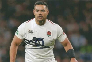 ENGLAND & WORCESTER WARRIORS RUGBY UNION: BEN TE'O SIGNED 6x4 ACTION PHOTO+COA - Picture 1 of 1