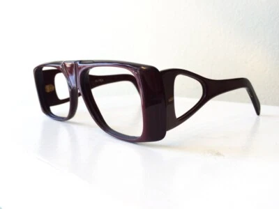 Nuevo de Lote Antiguo Años 80 Ultra "Zorro" Anteojos/Gafas de Sol Marco Carmesí Foto 1 de 4