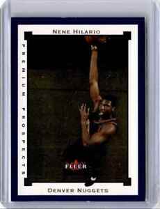 2002-03 Fleer Premium Nene Hilario Rookie Basketball Card 0040/1500 Denver