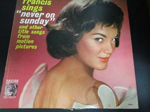 Connie Francis Sings Never On SundayEtc. Vinyl LP MGM Records Mono - Picture 1 of 10
