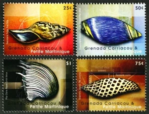GRENADA 2008 beautiful set of 4 Sea Shells Mint NH (Lot#B143) - Picture 1 of 1
