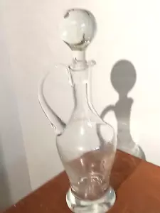 Toscany Crystal Decanter with Applied Handle - Picture 1 of 4