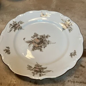 HAVILAND JOHANN SEPIA ROSE DINNER PLATE BAVARIA GERMANY 10" DIAMETER  - Picture 1 of 4
