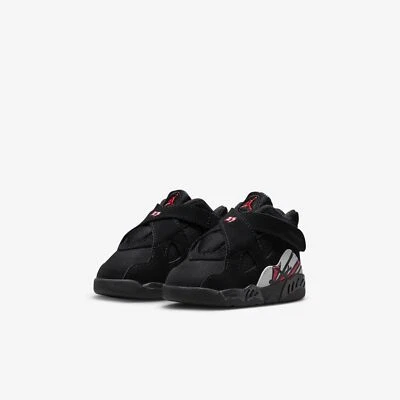 [305360-062] Toddler Jordan 8 Playoffs Black *NEW* - Image 1 of 4