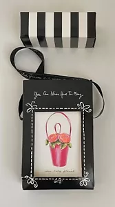 LULU GUINNESS Boxed Set of 8 Pink Roses Purse Note Cards & Envelopes NEW NIB! - Picture 1 of 7