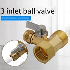 Quick Install Copper Inlet Valve 3 Point Ball Valve for Drinking Water
