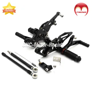 CNC Rearset Adjustable FootPeg Footrests For Yamaha FZ1 2006-2013 2014 2015 2016 - Picture 1 of 11
