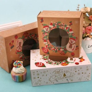 Cupcake Gift Wrapping Box Cake Boxes Christmas Gift Box Cake Packaging Box - Picture 1 of 19