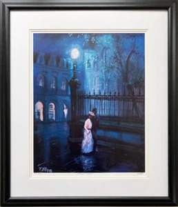 Ted Ellis "Midnight Stroll" Hand Signed & # FRAMED African American Art New    - Picture 1 of 5