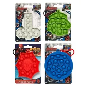 Marvel Avengers Fidget Pops (set of 4) - Thor, Hulk, Spiderman, Captain America - Picture 1 of 8