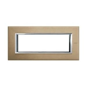 Bticino HA4806NX axolute placca rettangolare 6 moduli posti Titanio Spazzolato - Imagen 1 de 1