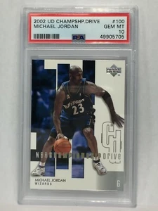 PSA 10 GEM 2002-03 UPPER DECK CHAMPIONSHIP DRIVE #100 MICHAEL JORDAN HOF MVP - Picture 1 of 2