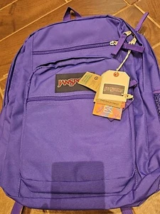 JANSPORT Big Student Backpack PARTY PLUM PURPLE NWT - Picture 1 of 3