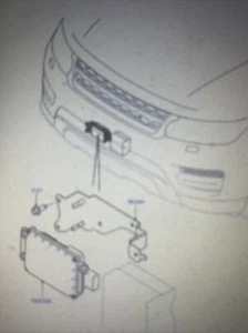 Range Rover Sport L494 2020 SPEED CONTROL SENSOR RADAR KY32-9G768-AH - Picture 1 of 2