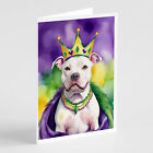 Pit Bull Terrier King of Mardi Gras Cards Envelopes Pack of 8 DAC4853GCA7P
