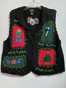 Designers Originals Studio Damen XL Pullover Weste Weihnachten E010 - Bild 1 von 11