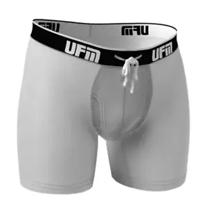 UFM Boxer Slip Uomo 6 pollici 4thGn SEXY Intimo Atletico BORSA REGOLABILE BIANCA - Foto 1 di 2