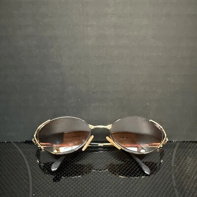 Anteojos Fendi vintage F81 negro terciopelo dorado tamaño 50-17 mm 125 marcos solamente Foto 1 de 4