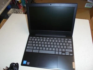Lenovo IdeaPad 3 11.6" HD Chromebook N4020 4GB RAM 32GB SSD Chrome OS Onyx Blk - Picture 1 of 4