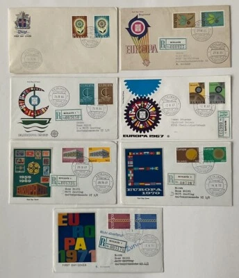 7 Europa First Day Covers - Iceland 1964- 1971 - Image 1 of 4