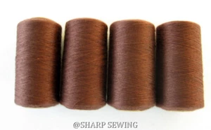 COLONIAL BROWN #699 SPUN POLYESTER SERGER & QUILTING THREAD 4 TUBES 1000 YDS. EA - Picture 1 of 1