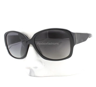 Burberry B 4128 3001/T3 Sunglasses Polished Black Plaid Gray Polarized w/case - Image 1 of 4