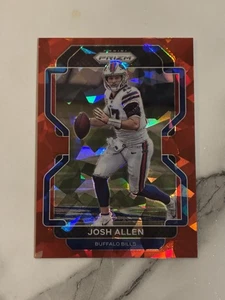 Panini Prizm Josh Allen 2021 rojo hielo agrietado Prizm, facturas 🏈🏈 - Imagen 1 de 6