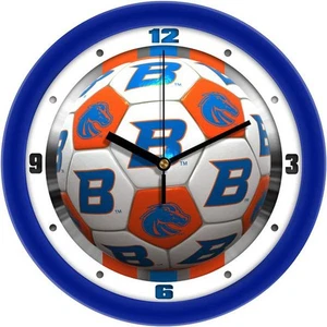 Boise State Broncos Soccer 11.5" Wall Clock with Silent Sweep - Picture 1 of 1