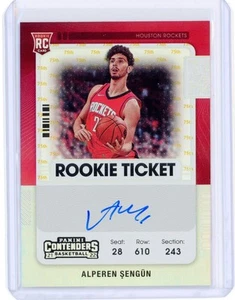 ALPEREN SENGUN 2021 CONTENDERS ROOKIE TICKET 75TH AUTO ROCKETS - Picture 1 of 2