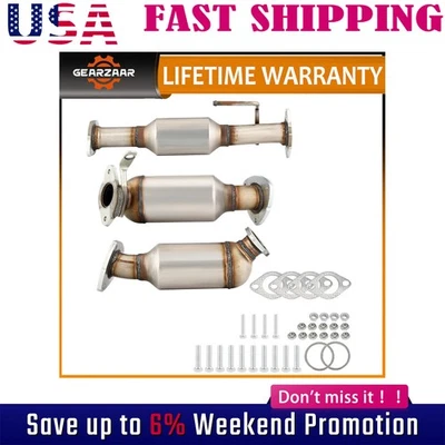 Catalytic Converter Set Fit for 09-17 Chevy Traverse 3.6L/08-17 Buick Enclave US - Image 1 of 4