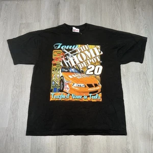 Vintage 90s Tony Stewart NASCAR Racing T-Shirt Size Large The Home Depot Logo - Bild 1 von 8
