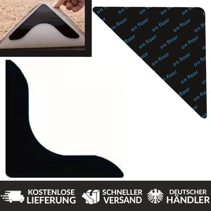 4x Anti-Rutsch-Bodenmatte Teppichunterlage in zwei Formen Teppichkleber - Bild 1 von 3