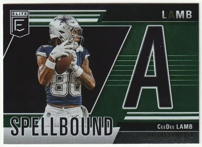 CEEDEE LAMB 2024 DONRUSS ELITE #32 - SPELLBOUND GREEN "A" - DALLAS COWBOYS - Image 1 of 2
