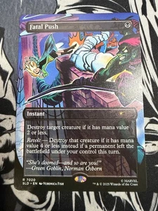 MTG Spider-Man FATAL PUSH 7020 SECRET LAIR DROP NONFOIL RARE Hit Magiccon 2025 - Picture 1 of 1