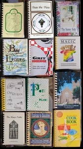 12 COMMUNITY COOKBOOKS LOT Mostly Southern Alabama Florida North Carolina Church - Picture 1 of 5