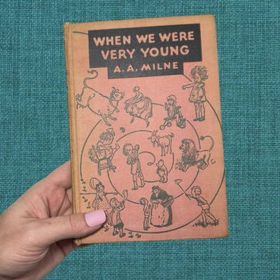 1955 A A MILNE 💜 WINNIE THE POOH 💜 When We Were Very Young 💜 VINTAGE BOOK - Image 1 of 4