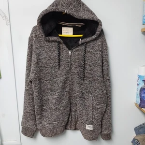Weatherproof Vintage Mens Hooded Jacket Size L Long Sleeves Gray Full Zipper - Picture 1 of 9