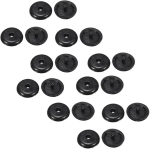 10 Paia/Confezione Di Bottoni Di Sicurezza per Auto, Universali, Colore Nero, Ac - Foto 1 di 12