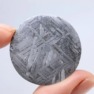 Meteoriten Zifferblatt, Durchmesser 28,7 mm, natürlicher Meteorit kreisförmige Scheibe AB595 - Bild 1 von 6
