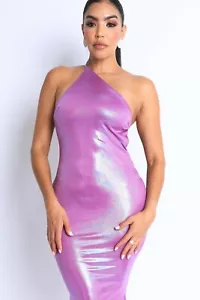 Maxi abito donna sexy bodycon cinturino asimmetrico posteriore aperto senza maniche S, M, L - Foto 1 di 27