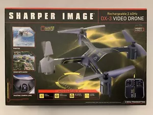 Sharper Image Rechargeable 2.4GHz DX-3 Video Drone - OPEN BOX; NEVER USED - Picture 1 of 3